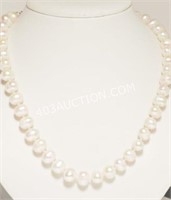 Freshwater Pearl Necklace with S.S. Clasp $240 NC