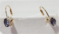 10kt Yellow Gold Lolite Earrings MSRP $240 NC