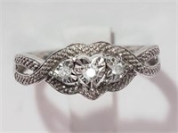 Sterling Silver Diamond Ring $499