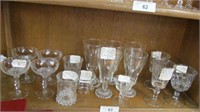 Lot of Pressed Glass~Glasses