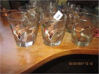 12 Duck Theme Rocks Glasses 4 in. tall