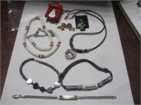 Jewelry Lot-2 Necklaces, 3 Bracelets(2 Marked