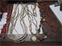 Jewelry Lot-5 Beaded Necklaces