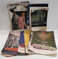 Collection of Cadillac magazine tear outs from