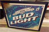 Bud Light beer mirror. Measures 27" x 32".