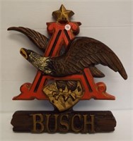 Busch Eagle sign. Measures 17" x 16".