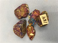 Lot of peacock copper ore           (11)