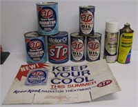(8) Vintage full cans including STP oil treatment,