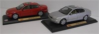 (2) Maisto Jaguar X Type die cast metal cars on