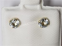 14kt Yellow Gold Aquamarine Earrings MSRP $210 NC
