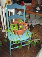 Handpainted Flower Pot Chair