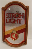 Stroh's Light beer sign from 1985. Measures 19" x