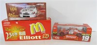 (3) Action die cast stock cars including 1:24