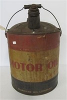 Vintage Standard Oil Co. five gallon Motor Oil