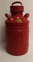 Vintage metal Sunoco 5 gallon gas can by George