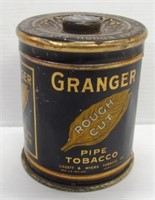 Vintage metal Granger rough cut pipe tobacco.