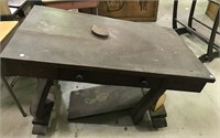 Oak Library Table - leg needs repaired