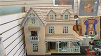 Old Doll House W/ Decor & Furniture