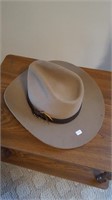Stetson Hat XXX Brown Suede with JBS Pin