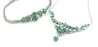 1940s Emerald & Sapphires Necklace.Bracelet