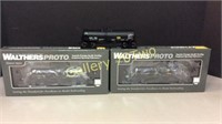Lot of 3 Walthers Proto model train cars Molten