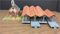 Selection of HO scale station platforms some