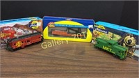 Selection of train cars all with boxes