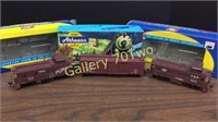 Three Athearn model train cars HO scale all with