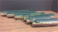 Athearn Napa Valley Railroad four coach cars and