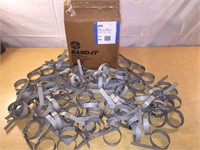 LOT of 100 Galvanized Steel Clamps