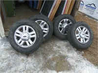 Set of Ford 18" Rims with tires, hub cap & nuts