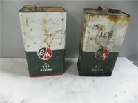 Pr of  1 gal BA oil cans