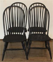 Painted Black Spindle Back Chair