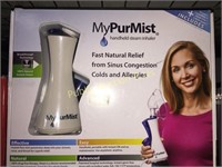 MY PUR MIST $130 RETAIL HANDHELD STEAM INHALER