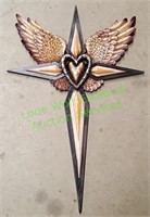 Polyresin Cross, Wings (New)