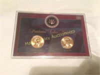 TWO COIN PRESIDENTIAL DOLLARS MINT SET