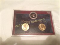 TWO COIN PRESIDENTIAL DOLLARS MINT SET