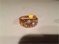 MEN'S 10K GOLD RING WITH 1/4 TCW OF DIAMONDS
