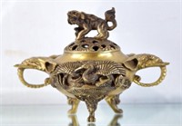 A Fine Meiji Style Bronze Censer