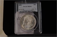 MORGAN SILVER DOLLAR 1896 MS 64