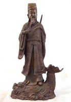 Qing Dynasty Chinese Bronze Immortal figure