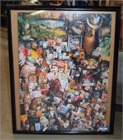 Framed Complete Western Puzzle