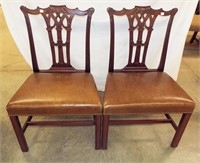Pair Of Chippendale Side Chairs