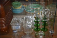 Two Federal Glass Refrigerator Dishes with lids