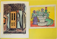 2 Brooks Colored Prints