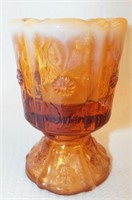 Slag Glass Footed Cup