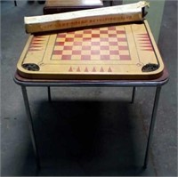 Vintage game board and card table