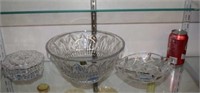 Two Marquis Waterford Bowls and One Waterford
