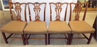 Set Of 4 Chippendale Side Chairs