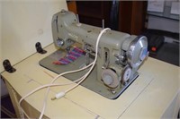 Vtg Necchi Sewing Machine in Cabinet